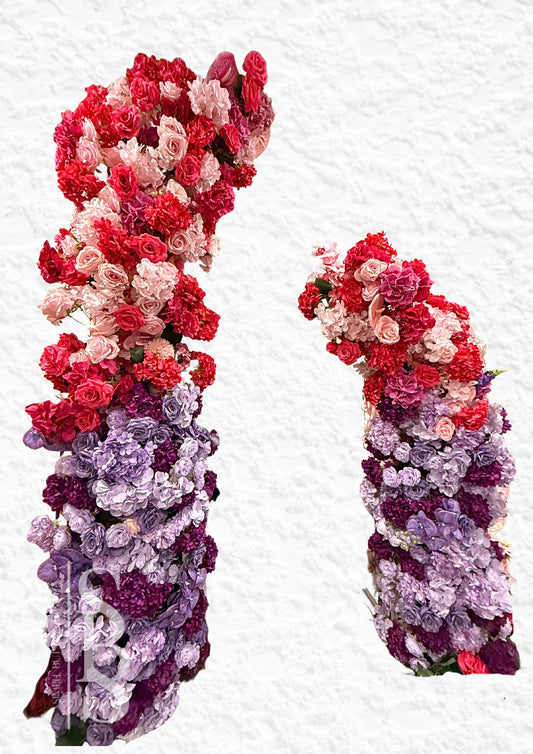 Customised Pink & Purple Arch